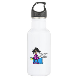 Botella De Agua Mañana Antes Del Café Humor