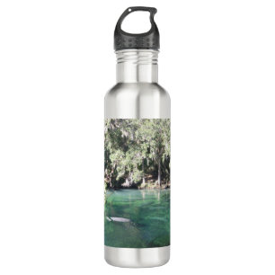Botella De Agua Manatíes Cuidados Nadando Florida