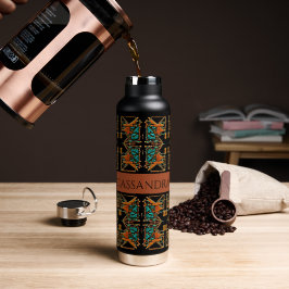 Botella De Agua Mandala azteca personalizada