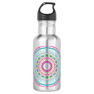Botella De Agua mandala colorido