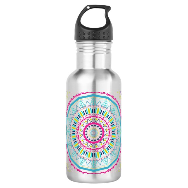 Botella De Agua mandala colorido (Anverso)