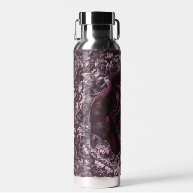 Botella De Agua Mandala de rosa  (Delantero)