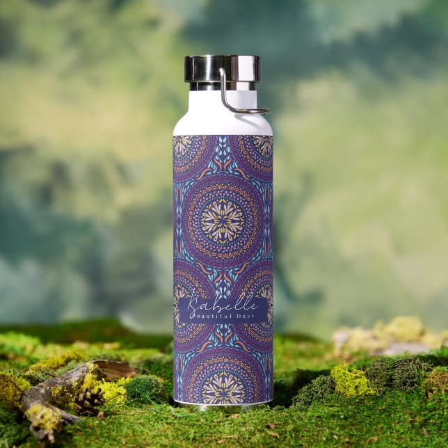 Botella De Agua Mandala Purple (Exterior)