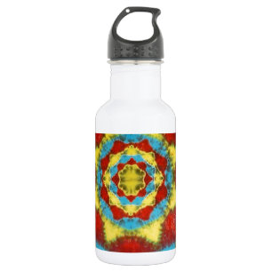 Botella De Agua Mandala Wheel Tie Dye