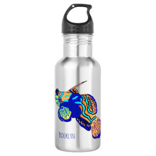 Botella De Agua Mandarinfish cartoon illustration