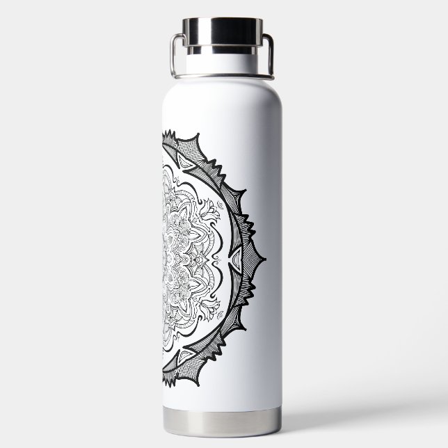 Botella De Agua Mandela Design Ceramic Tile (Parte trasera)