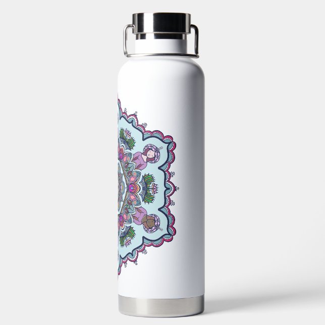 Botella De Agua Mandela Design Ceramic Tile (Parte trasera)