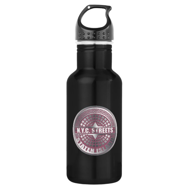 Botella De Agua Manhole Covers Staten Island (Anverso)