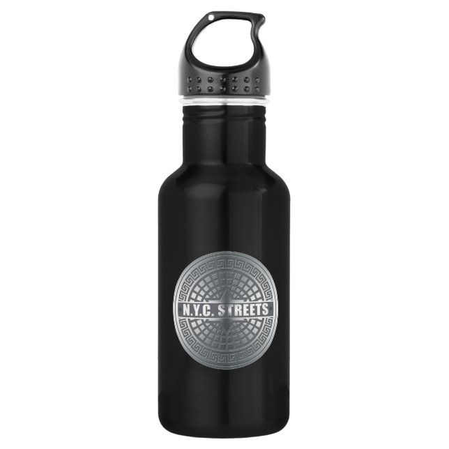 Botella De Agua Manhole NYC (Anverso)
