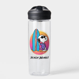 Botella De Agua Maní   Snoopy Beach Beagle