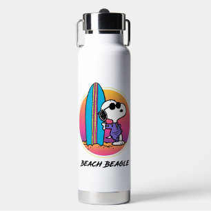 Botella De Agua Maní   Snoopy Beach Beagle