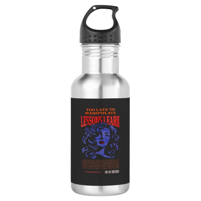 BOTELLA DE AGUA MANIPULATE LESSONS LEARN DESIGN WATER BOTTLE  (Anverso)