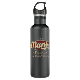 Botella De Agua Manly Name Water Bottle Gift