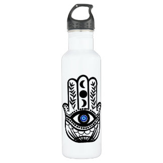 Botella De Agua Mano de Hamsa Fatima Mal Ojo