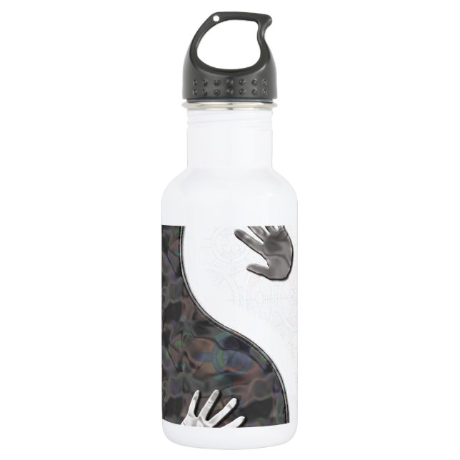 Botella De Agua manos del yinyang (Anverso)