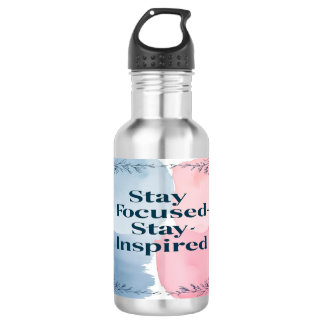 Botella De Agua Mantén el Enfoque Mantén la Inspiración