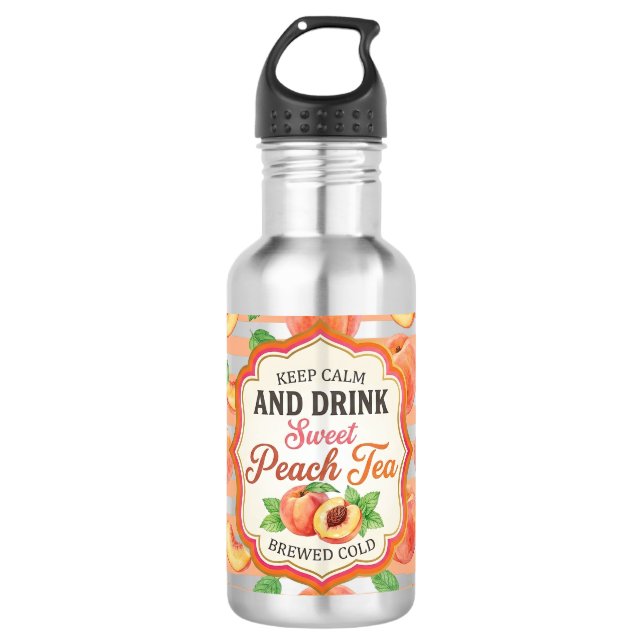 Botella De Agua Mantén la calma y bebe (Anverso)