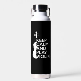 Botella De Agua Mantén la calma y toca el violín