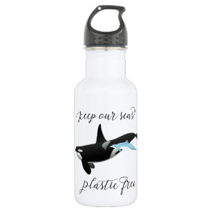 Botella De Agua Mantener el océano de delfín orca libre de plástic