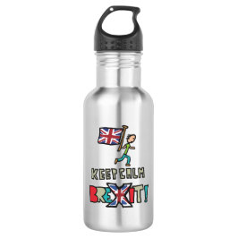 Botella De Agua Mantener la calma Brexit