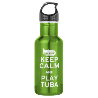 Botella De Agua Mantener la calma y jugar al tuba