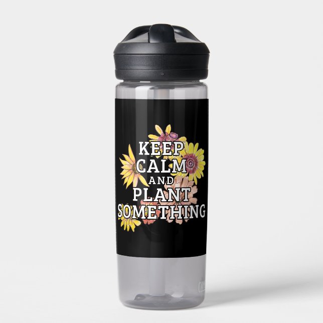 Botella De Agua Mantener la calma y plantar algo - Jardinero (Delante)