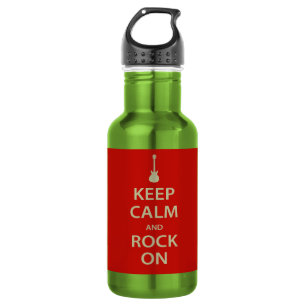 Botella De Agua ¡Mantengan la calma y la roca!