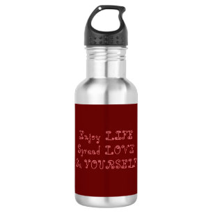 Botella De Agua Mantra del amor de la vida