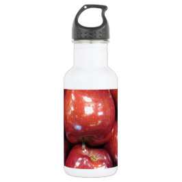 Botella De Agua Manzanas rojas oscuras