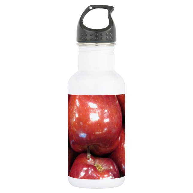 Botella De Agua Manzanas rojas oscuras (Anverso)