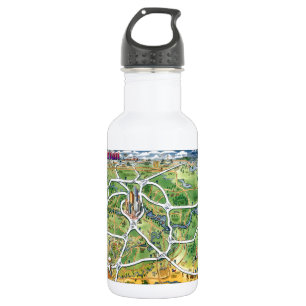 Botella De Agua Mapa de Personalizados de Houston Texas