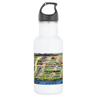 Botella De Agua Mapa de Personalizados del centro de Austin Texas