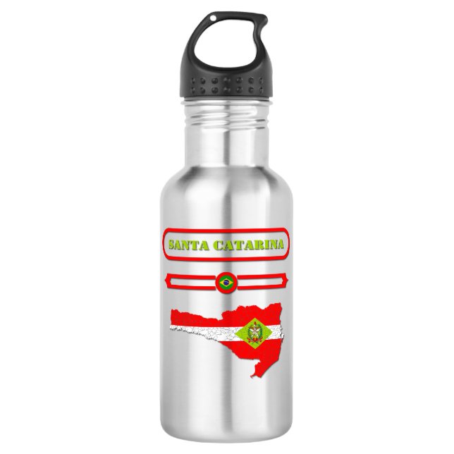 BOTELLA DE AGUA MAPA DE SANTA CATARINA. SAMER BRASIL (Anverso)
