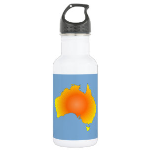 Botella De Agua Mapa de Sunny Australia