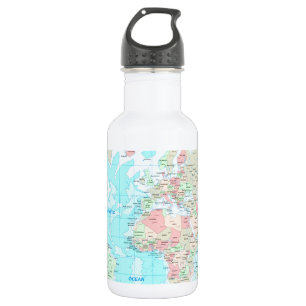 Botella De Agua Mapa del mundo