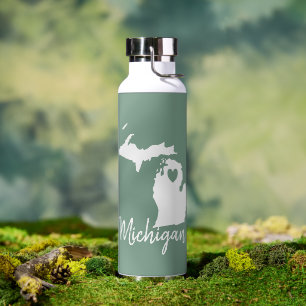 Botella De Agua Mapa estatal de Michigan