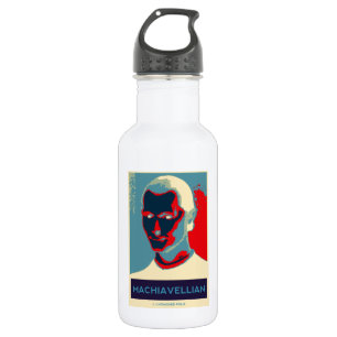 Botella De Agua Maquiavélico (poster del Obama-estilo)