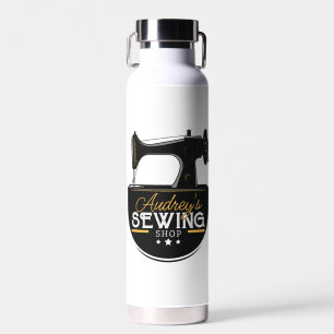 Botella De Agua Máquina de coser antigua AÑADIR NOMBRE Sombrero sa