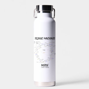 Botella De Agua Maquinaria Orgánica Dentro del Ciclo de Krebs Humo