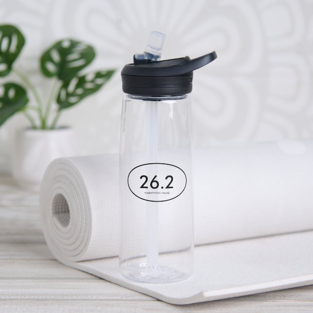 Botella De Agua Maratón de 26,2 (Yoga (girado))