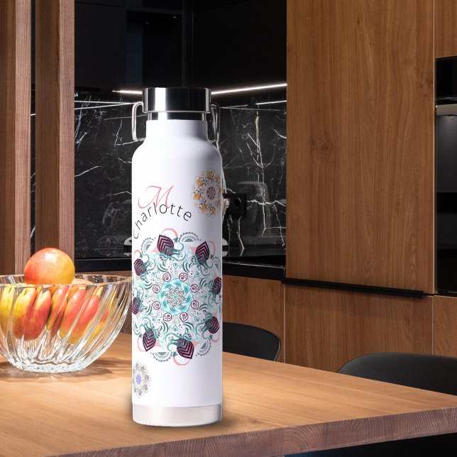 Botella De Agua Maravilla de mandala personalizada (Subido por el creador)