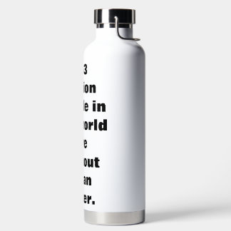 Botella de agua marca la diferencia