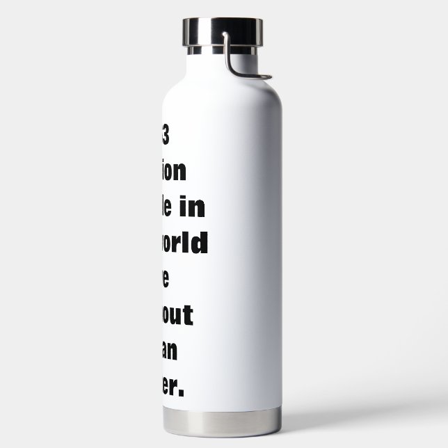 Botella de agua marca la diferencia (Izquierda)
