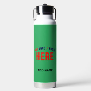 BOTELLA DE AGUA MARCA VERIFICADA DE EMERALD GREEN, PERSONALIZADO M