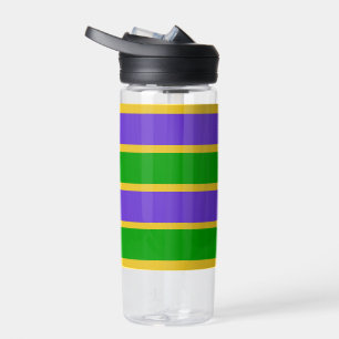 Botella De Agua Mardi Gras Stripes