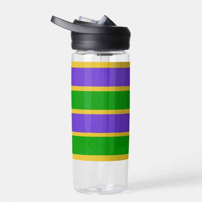 Botella De Agua Mardi Gras Stripes (Derecho)