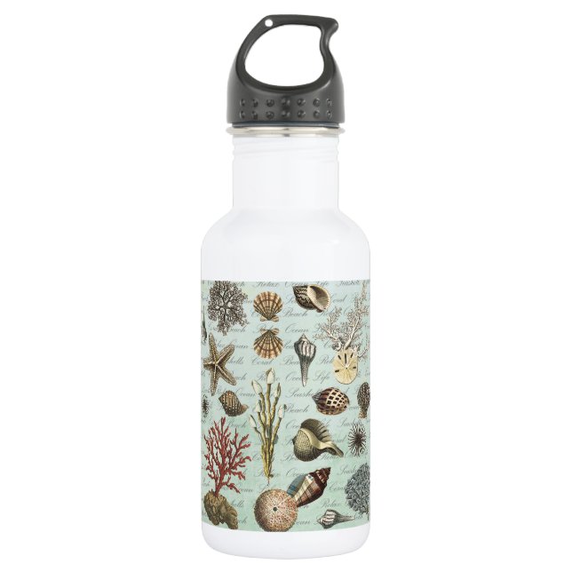 Botella De Agua Marinas modernas de época (Anverso)