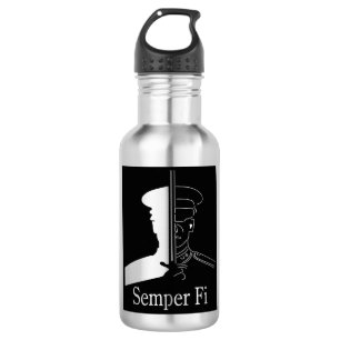 Botella De Agua Marine Semper Fi