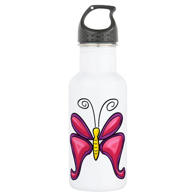 Botella De Agua Mariposa (Anverso)