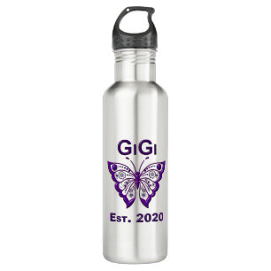 Botella De Agua Mariposa Adorable Gigi "Est 2020"